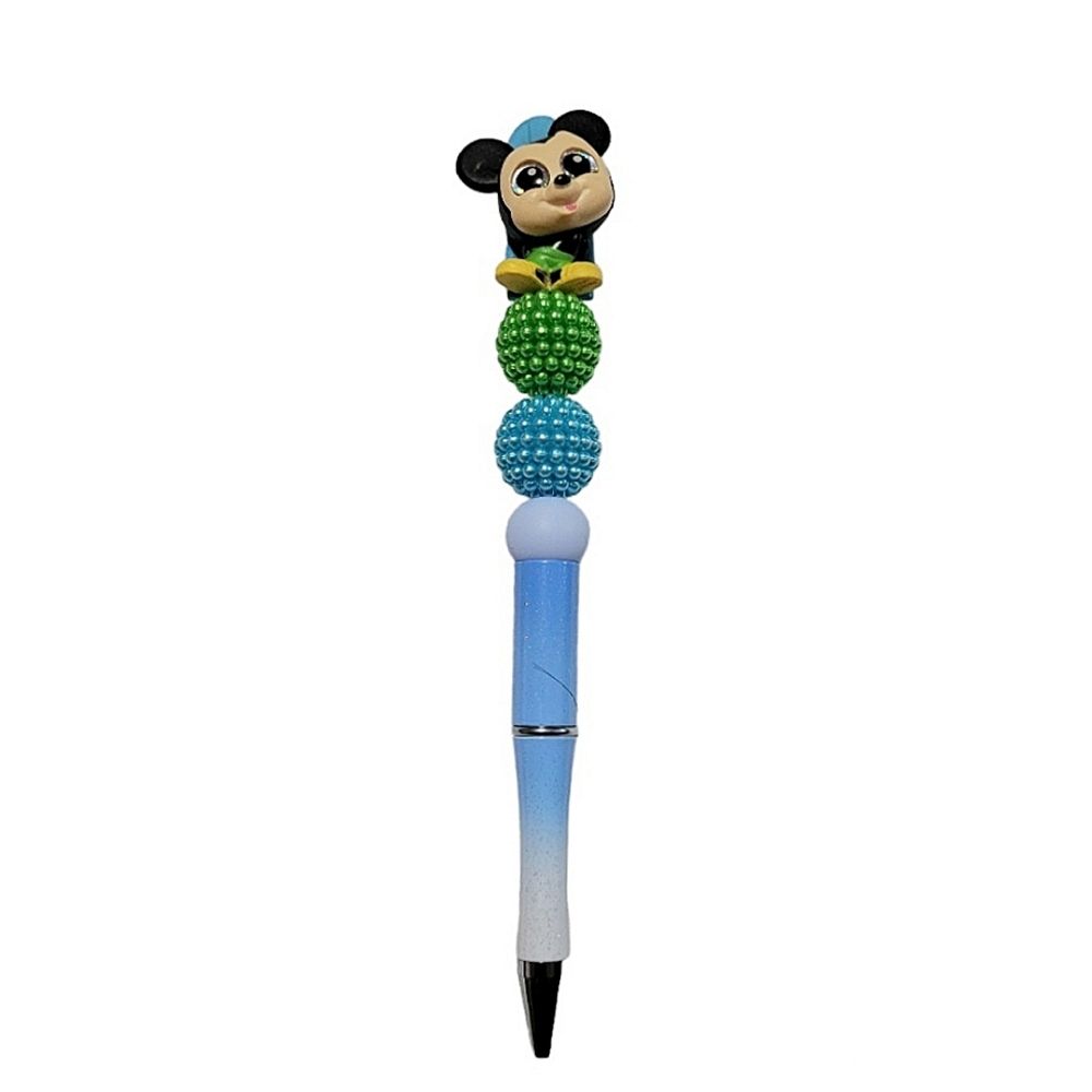 Mickey Mouse Disney Doorables Beaded Ballpoint Twist Pen Blue